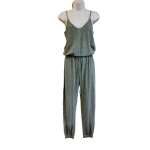 New Lanston Knit Jumpsuit Size XS Grey